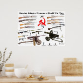 Russische Infanteriewaffen des Zweiten Weltkriegs Poster (Küche)