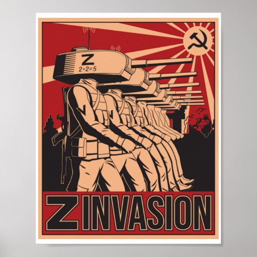 Russische Invasion der Ukraine 2022 Poster (Vorne)