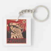 Russische Invasion der Ukraine 2022 Schlüsselanhänger (Rückseite)