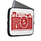 Russische Kamera - Ruby auf Weiß Laptopschutzhülle (Vorne Rechts)