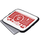 Russische Kamera - Ruby auf Weiß Laptopschutzhülle (Vorne Knopf)