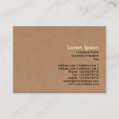 Russische Kamera - Schwarz auf Papptex Visitenkarte (Rückseite)