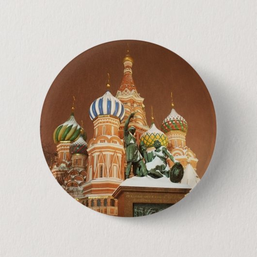 Russische Kathedrale Button (Vorderseite)