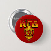 Russische KGB Abzeichen-Sowjet-Ära Button (Vorne & Hinten)