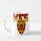 Russische KGB Abzeichen-Sowjet-Ära Kaffeetasse (Links)