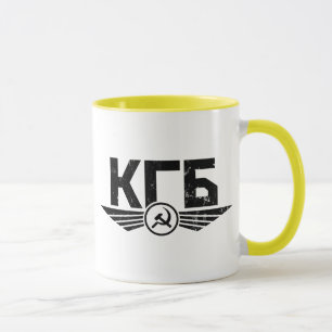 Russische KGB Emblem-Tasse Tasse