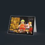 Russische Kirche in der Nacht Feiertagskarte<br><div class="desc">Russische Kirche in der Nacht</div>