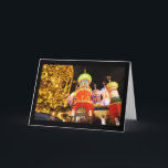 Russische Kirche in der Nacht Feiertagskarte<br><div class="desc">Russische Kirche in der Nacht</div>