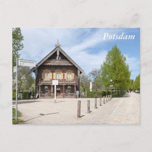 Russische Kolonie Alexandrowka Postkarte (Vorderseite)