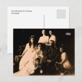 Russische Königliche Familie 1914 Postkarte (Vorne/Hinten)