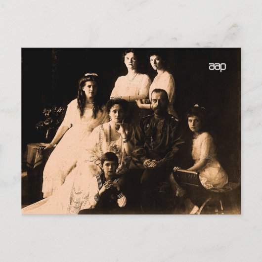 Russische Königliche Familie 1914 Postkarte (Vorderseite)