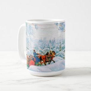 Russische Kunst-Weihnachtsgeschenk-Tassen Kaffeetasse