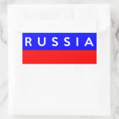 Russische Landesflagge Rechteckiger Aufkleber (Tasche)
