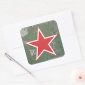 Russische Luftwaffe Weltkrieg CCCP Roundel Quadratischer Aufkleber (Umschlag)