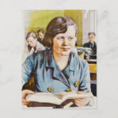 Russische Mädchen Postkarte (Vorderseite)