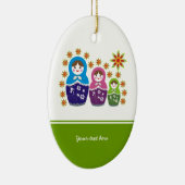 Russische Matryoshka Dolls Zollschmuck Keramik Ornament (Rechts)