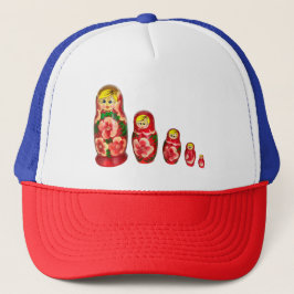 Russische Matryoshka-Nistpuppen Truckerkappe