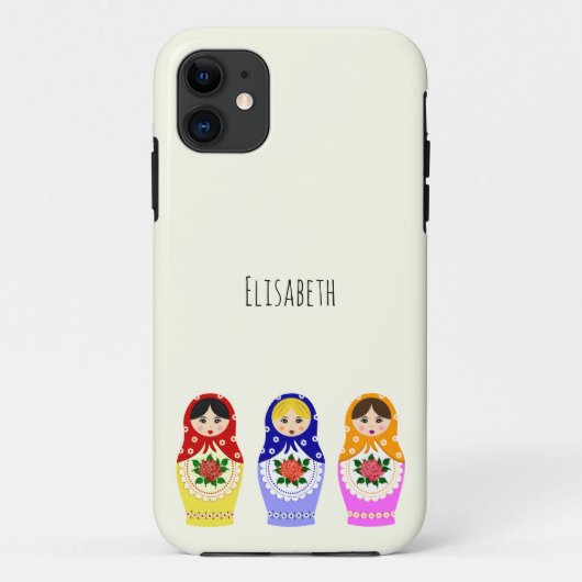 Russische matryoshka Puppen Case-Mate iPhone Hülle (Rückseite)