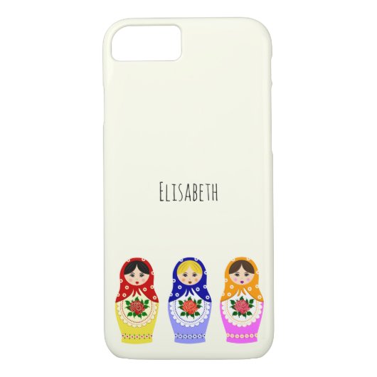 Russische Matryoshka-Puppen Case-Mate iPhone Hülle (Rückseite)