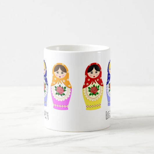 Russische matryoshka Puppen Kaffeetasse (Mittel)
