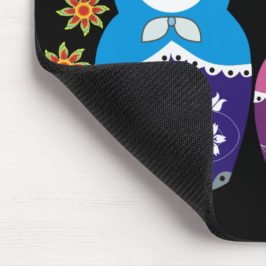 Russische Matryoshka Puppen Mousepads. Mousepad (Ecke)