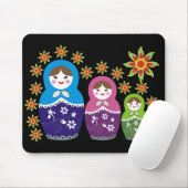 Russische Matryoshka Puppen Mousepads. Mousepad (Mit Mouse)