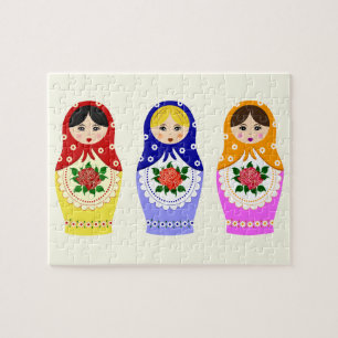 Russische matryoshka Puppen Puzzle