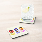 Russische matryoshka Verschachtelungspuppen Untersetzer (Rechte Seite)