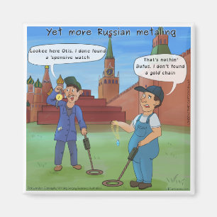 Russische Metall-Ing lustige Geschenke von Rick Lo Magnet