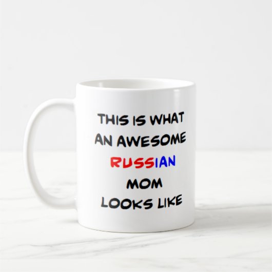 russische Mutter, großartig Kaffeetasse (Links)