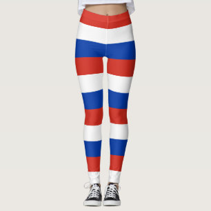 Russische Nationalflagge Farben Horizontal Gestrei Leggings