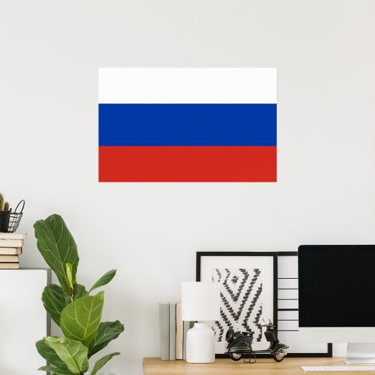 Russische Nationalflagge Poster (Heimbüro)