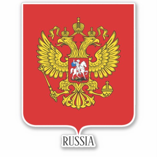 Russische Nationalmatte für Waffen Patriotisch Aufkleber (Vorderseite)