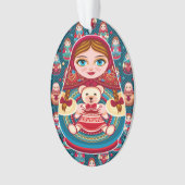 Russische Nest-Puppe Ornament (Vorderseite)