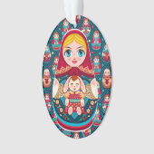 Russische Nest-Puppe Ornament (Vorderseite)
