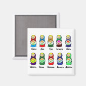 Russische Nesting Doll (Matryoshka) Magnet (Vorderseite/Rückseite)