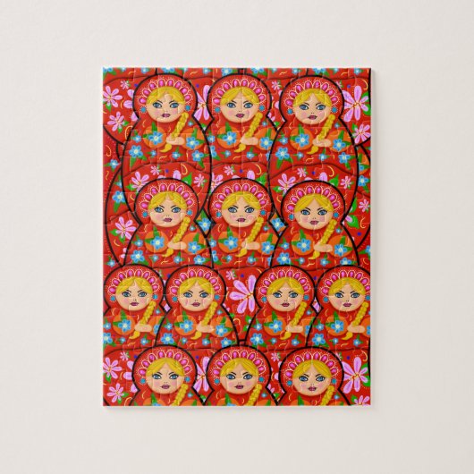 Russische Nesting Doll - Matryoshka Puzzle (Vertikal)