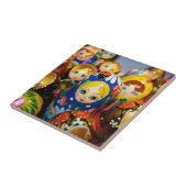 Russische Nesting Dolls Fliese (Seite)