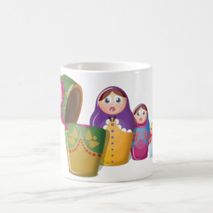 Russische Nesting Dolls Kaffeetasse