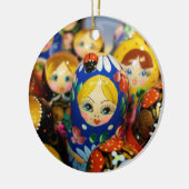 Russische Nesting Dolls Keramik Ornament (Links)