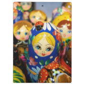 Russische Nesting Dolls Klemmbrett (Rückseite)