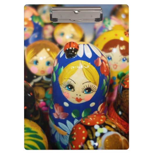Russische Nesting Dolls Klemmbrett (Vorderseite)