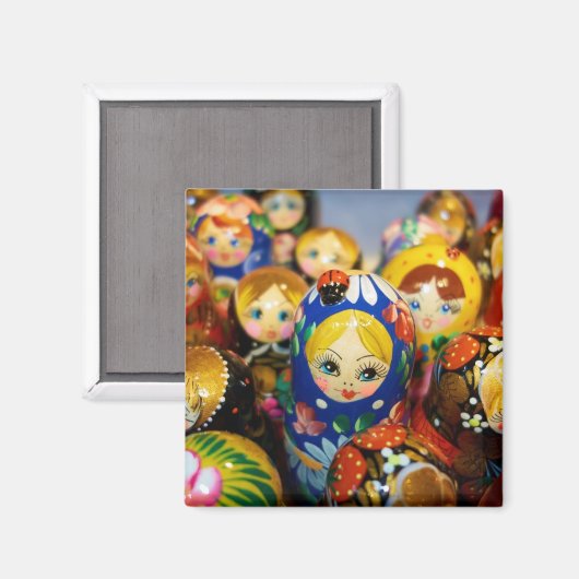 Russische Nesting Dolls Magnet (Vorderseite/Rückseite)