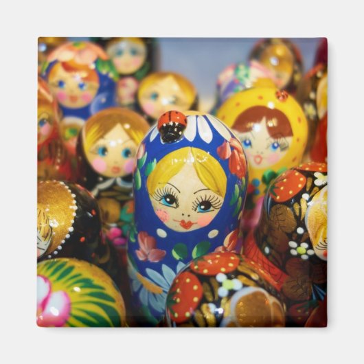 Russische Nesting Dolls Magnet (Vorne)