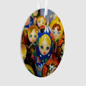 Russische Nesting Dolls Ornament (Vorderseite)