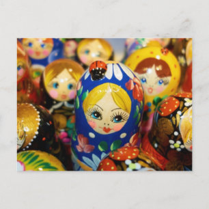 Russische Nesting Dolls Postkarte