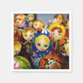 Russische Nesting Dolls Serviette (Vorderseite)