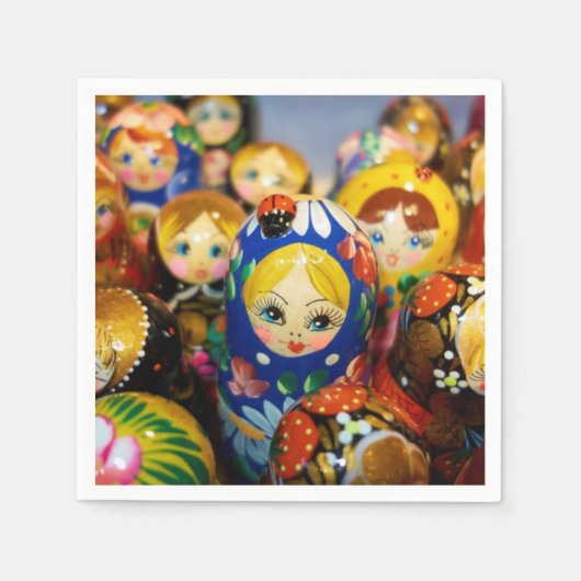 Russische Nesting Dolls Serviette (Vorderseite)