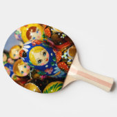 Russische Nesting Dolls Tischtennis Schläger (Seitenansicht)