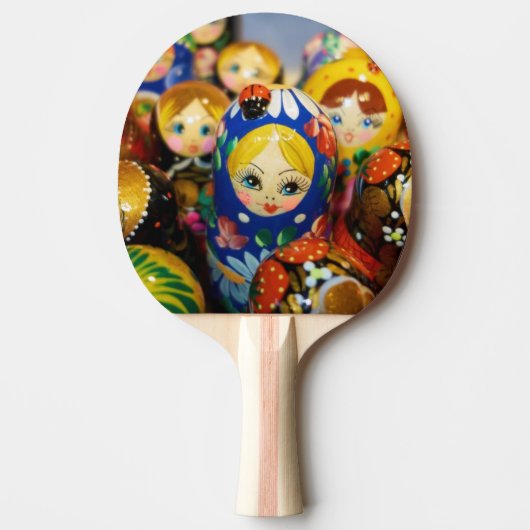 Russische Nesting Dolls Tischtennis Schläger (Vorderseite)